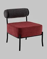 Кресло Ponpoun, тёмно-серый, бордо УТ000040473 Stool Group Кресло Ponpoun, тёмно-серый, бордо УТ000040473 Stool Group